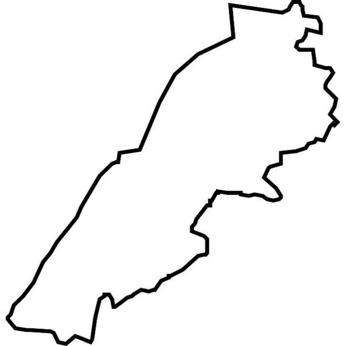 kart over Libanon vektor kart