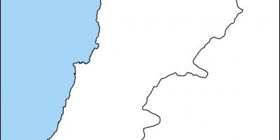Blank kart over Libanon